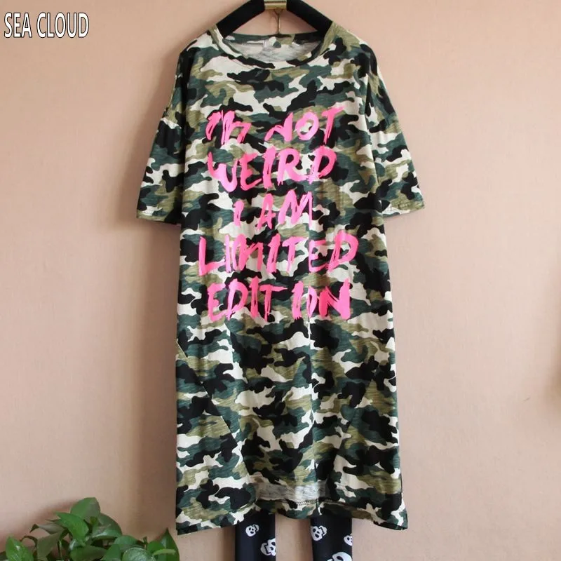 

Free shipping summer plus size clothing loose shor-sleeve t-shirt cotton big long camouflage pockets casual shirts