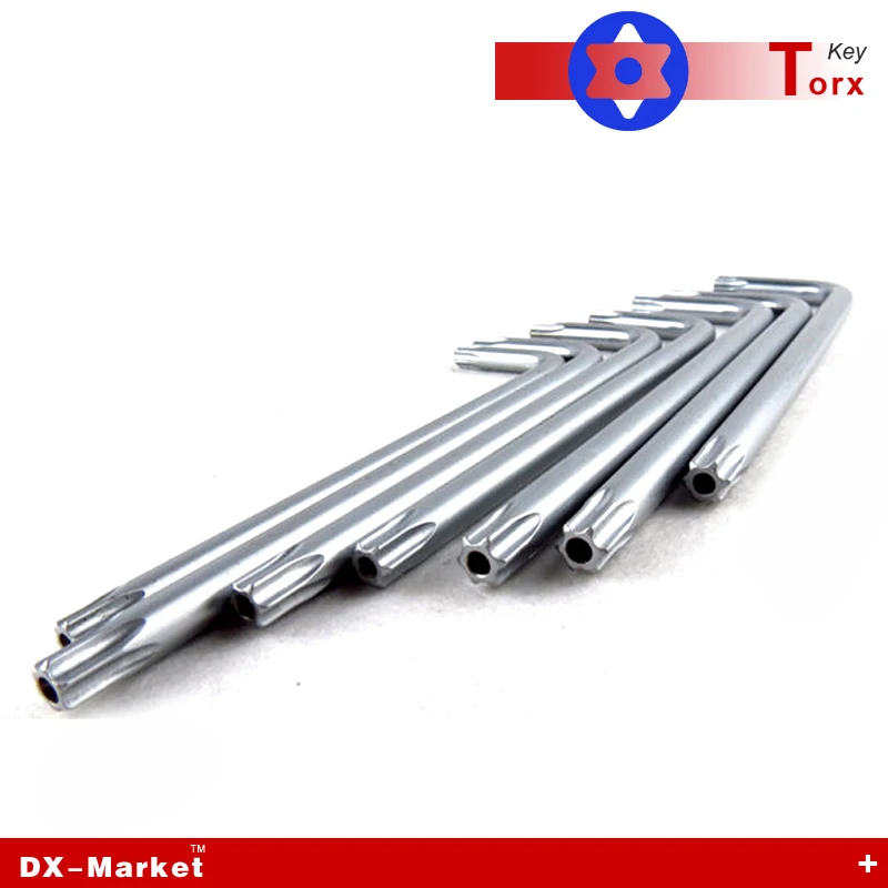 T30 torx 10 шт. складной торцевой ключ из легированной стали со звездочкой титановое