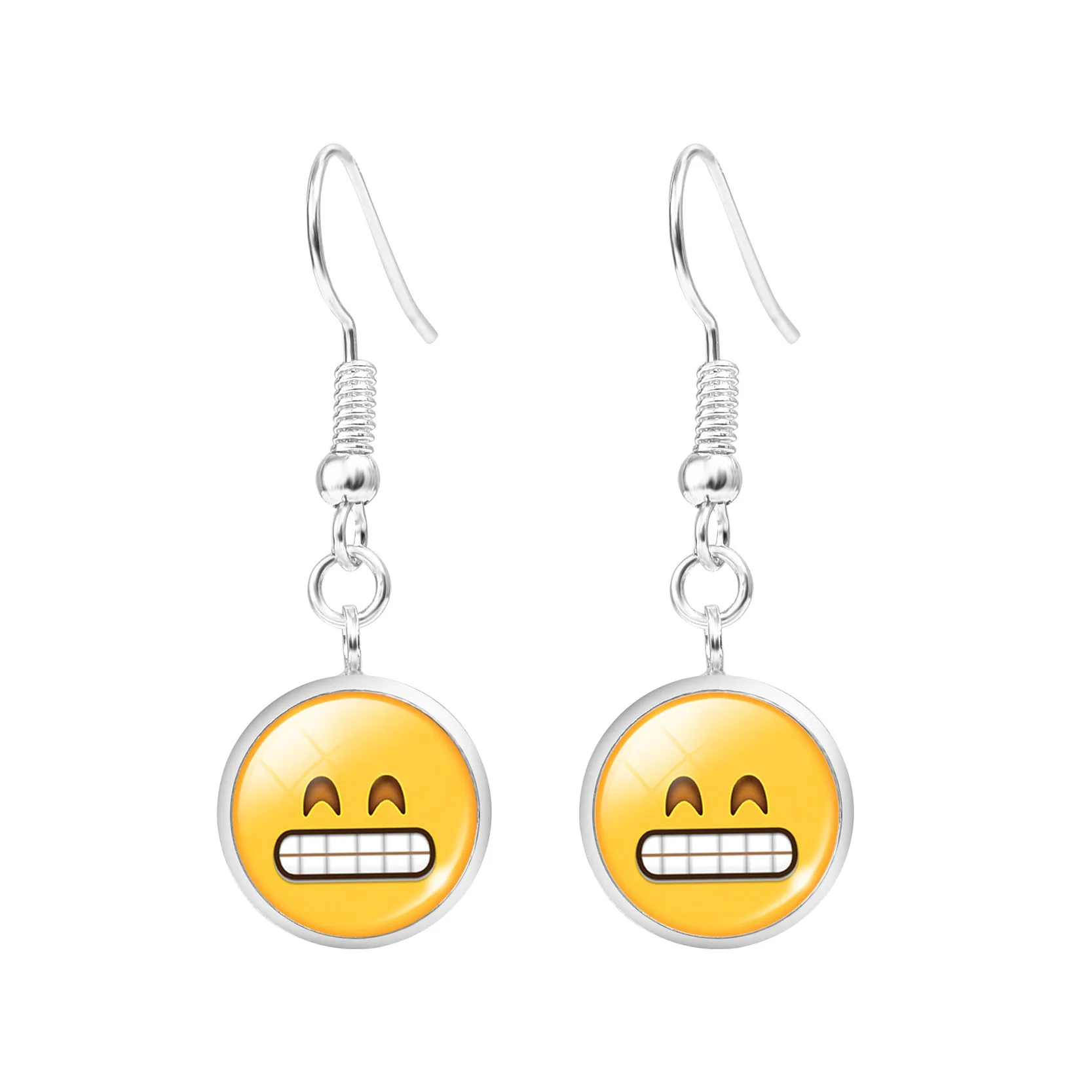 Оппа магазине новый Emoji выражение лица gems кисточкой серьги|Серьги-подвески| |