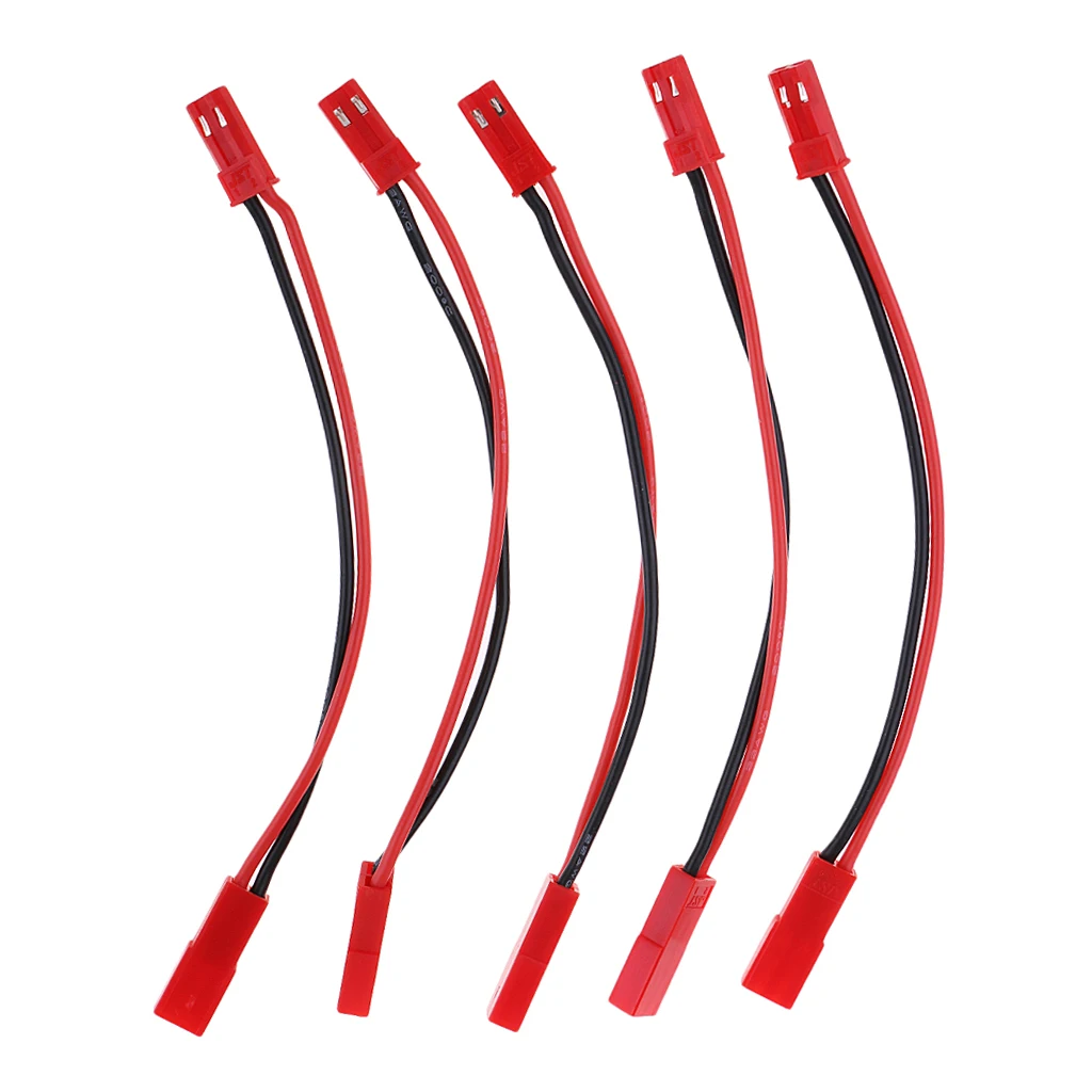 

100mm JST Male to Female Connector Plug Extension Cable Wire Harness for RC