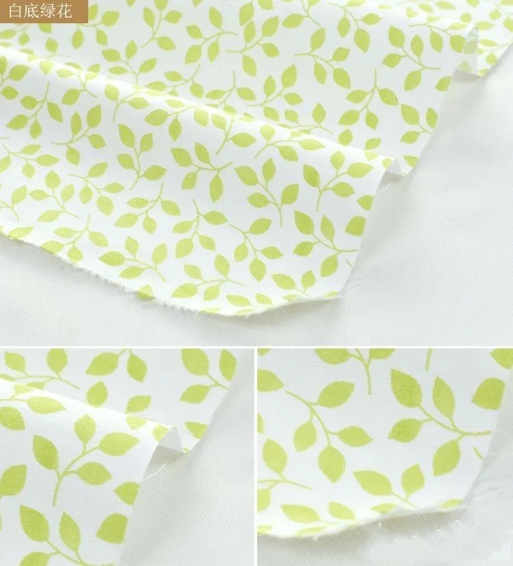 Booksew, хлопок, 5 шт., зеленая клетчатая полоска, цветочный рисунок, для шитья, лоскутный кошелек, кошелек, кукла, постельные принадлежности, ткань 40 см* 50 см