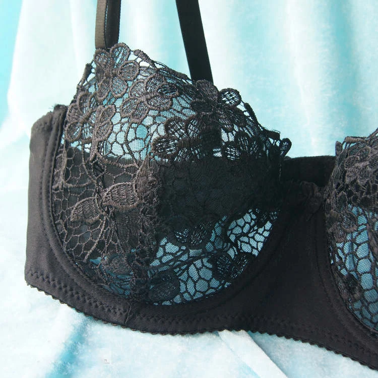 Бюстгальтер женский сетчатый кружевной без подкладки пикантное нижнее белье с