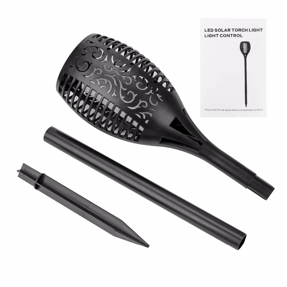 Новый Солнечный пламенный мерцающий Газон лампа светодиодный фонарь