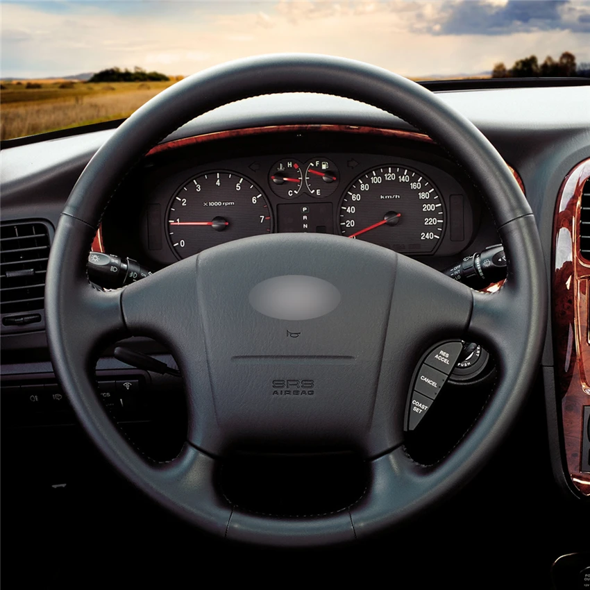 Чехол на руль MEWANT для Hyundai Sonata черный удобный чехол из натуральной кожи 2000 2001 2002 2003