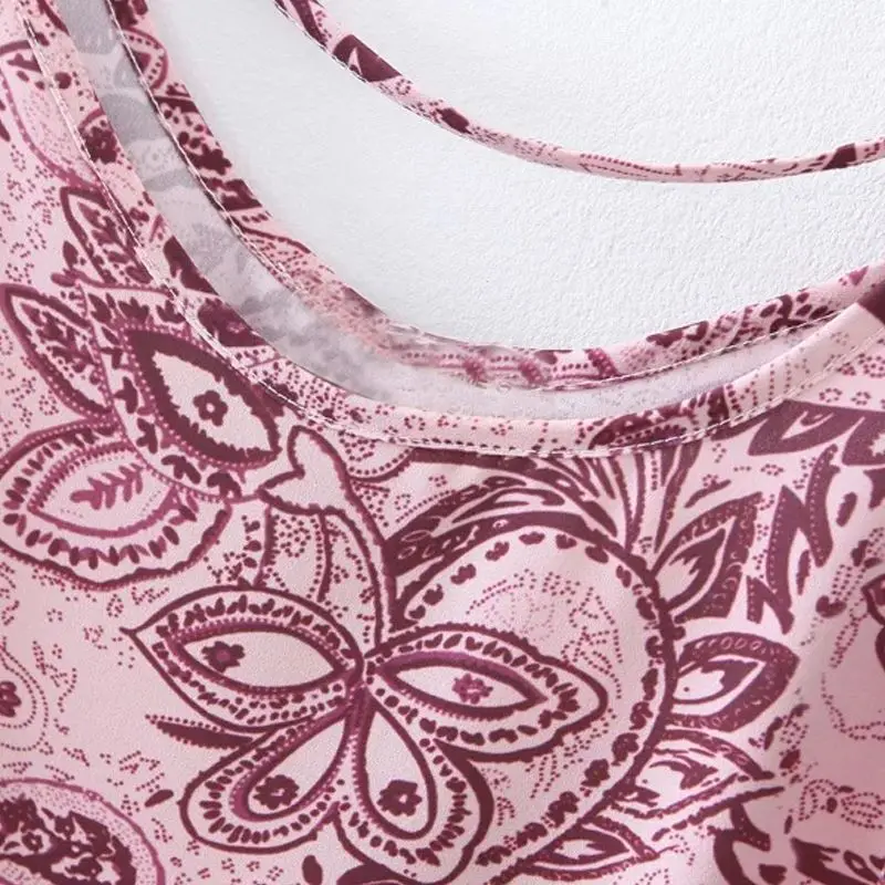 2017 г. пикантные Женское платье Мода Спагетти ремень печати спинки v-образным