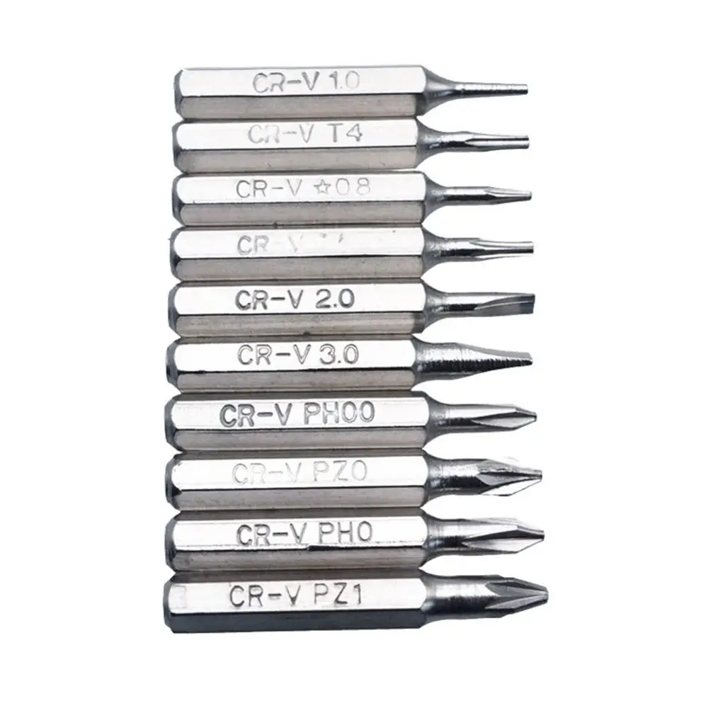 10 шт. CR V Набор бит Torx включая T3 T4 T5 T6 T7 T8 T9 T10 T15 T20(T6 T20 torx безопасности)|Отвертка| |