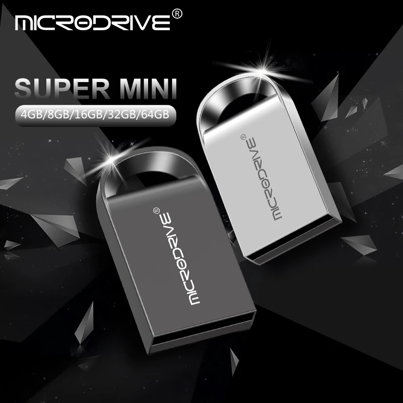 Супер Мини 32Гб металлический USB флеш накопитель 4GB/8gb/16gb/32GB/64GB 128 ГБ Флеш USB2.0