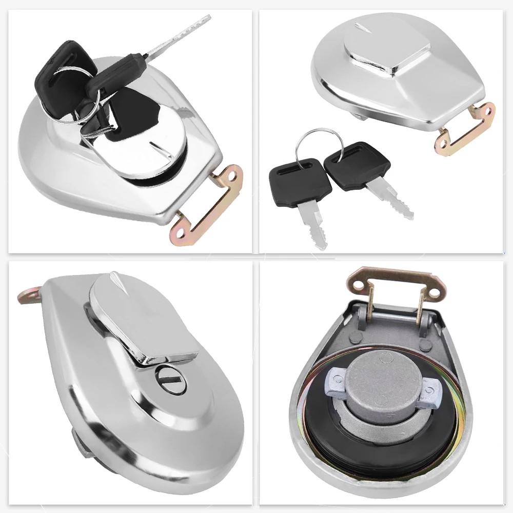 Rustproof Locking Motorcycle Cover For Honda VF750C VF750 VF 750 700 Stainless steel Gas Fuel Tank Cap New Hot | Автомобили и