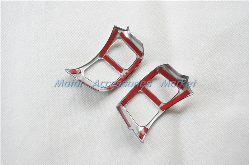 Новая хромированная панель рулевого колеса Звуковое управление отделка для Lexus