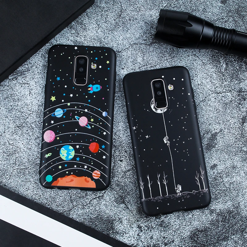 Чехол для телефона samsung A5 A8 2018 S9 S8 плюс S7 край 2017 J5 J7 A6 черный роскошный чехол