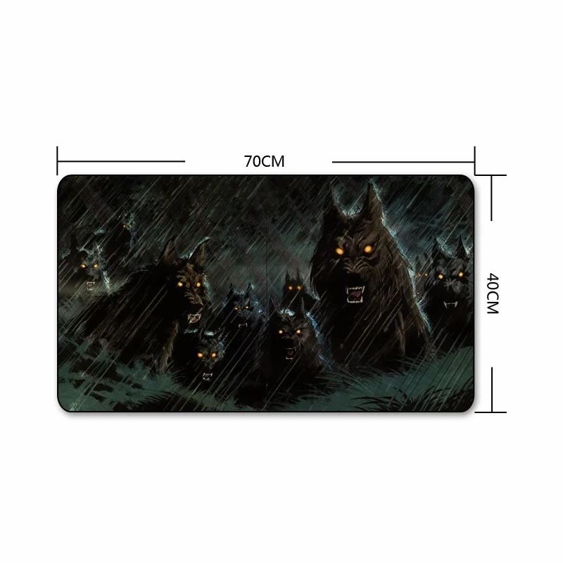 FFFAS 70X40cm коврик для мыши животное волк HD печать большой игровой матрас точность