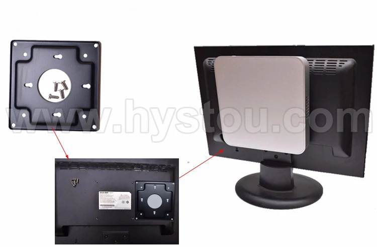 Металлический Мини ПК Vesa кронштейн C1037 i3 Minipc крепление висячая задняя часть