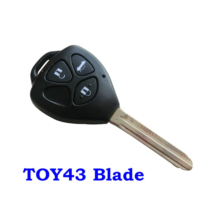 2 3 4 кнопки корпус автомобильного ключа дистанционного управления Fob для Toyota Camry