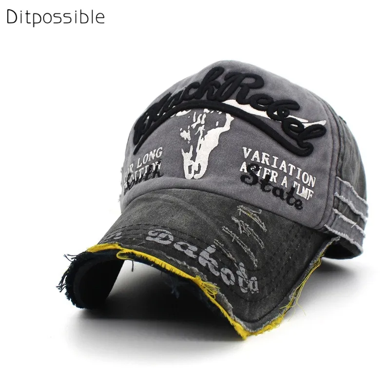 Ditpossible мыть хлопок бейсболки для мужчин snapback шапки женщин регулируемая бейсболка