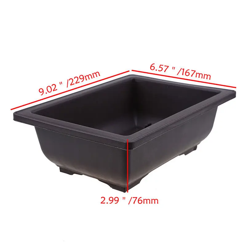 Имитация пластика цветочный горшок балкон квадратный цветок бонсай чаша