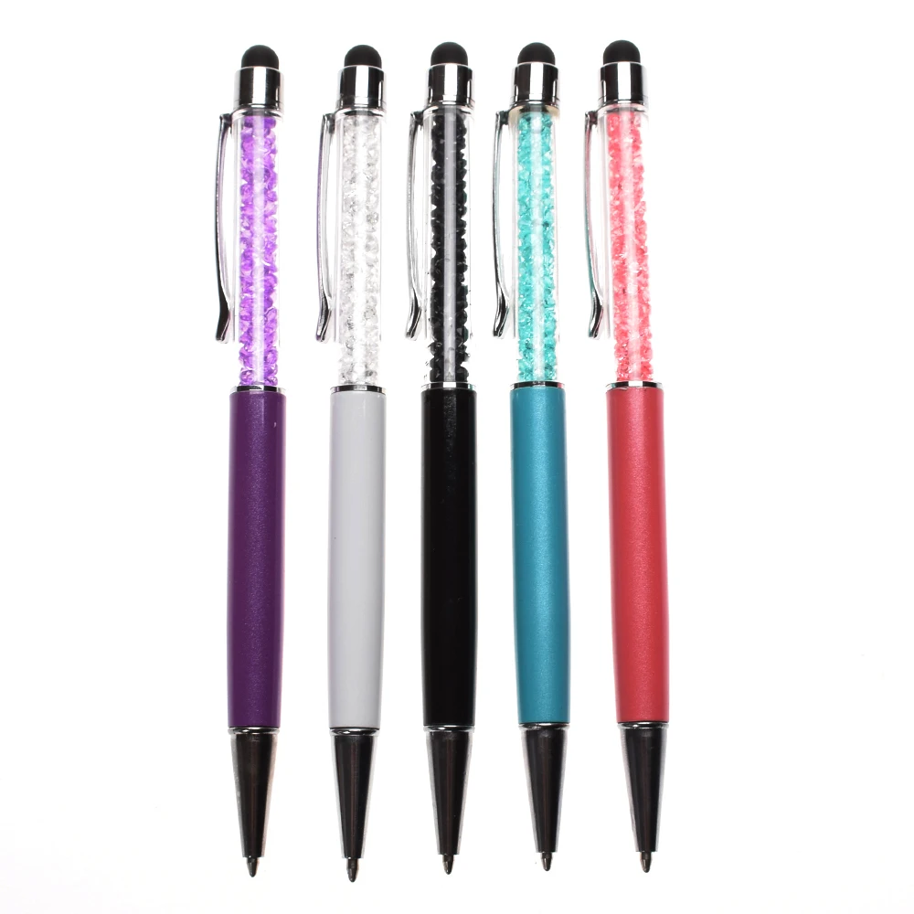 

1PC Cute Diamond Metal Ballpoint Pen Screen Crystal Pen for Phone Office Writing Supplies