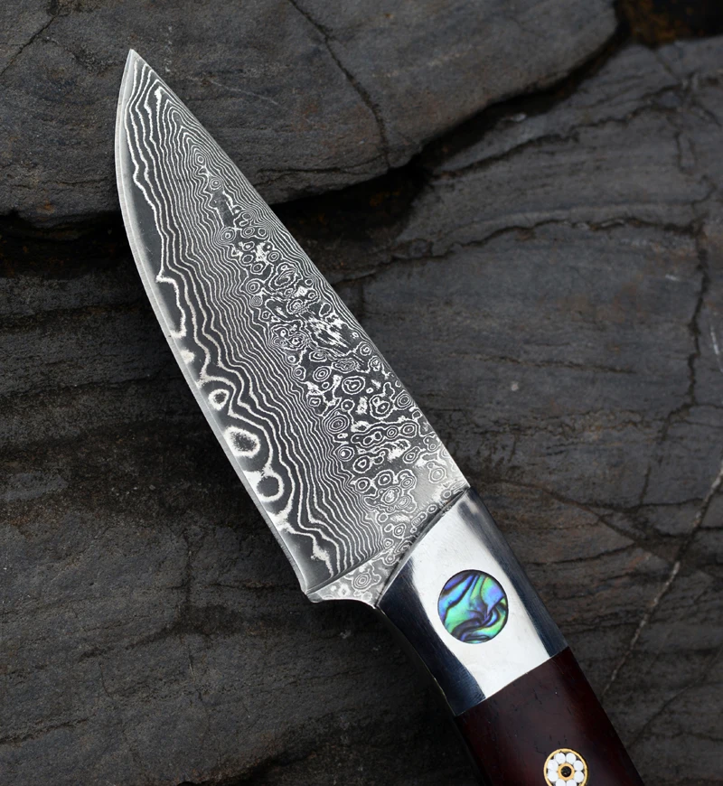 Нож Voltron дамасский нож из сандалового дерева с ручкой для кемпинга коллекционный