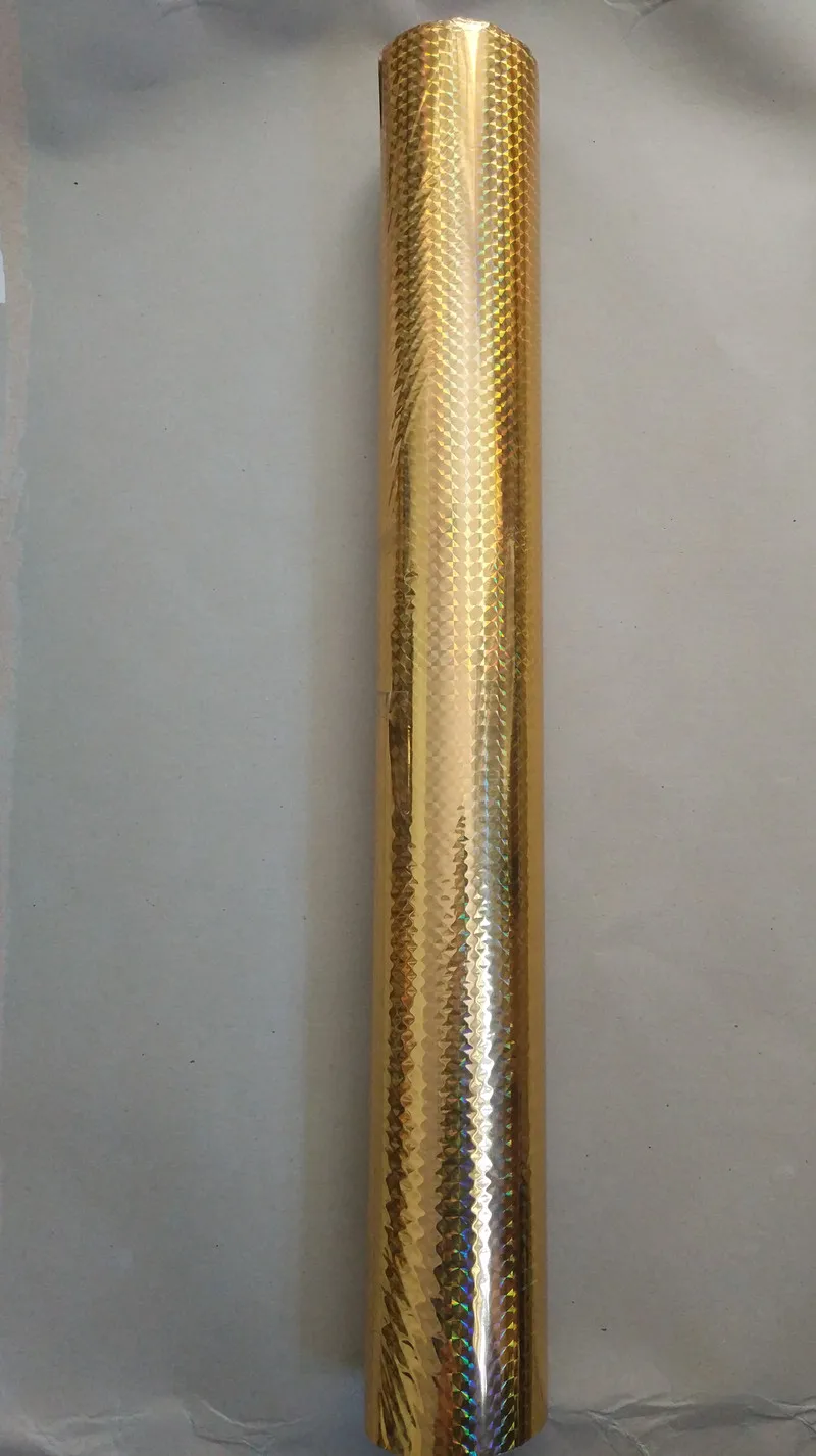 Голографическая фольга для горячего тиснения A02 gold checker pattern горячий пресс на