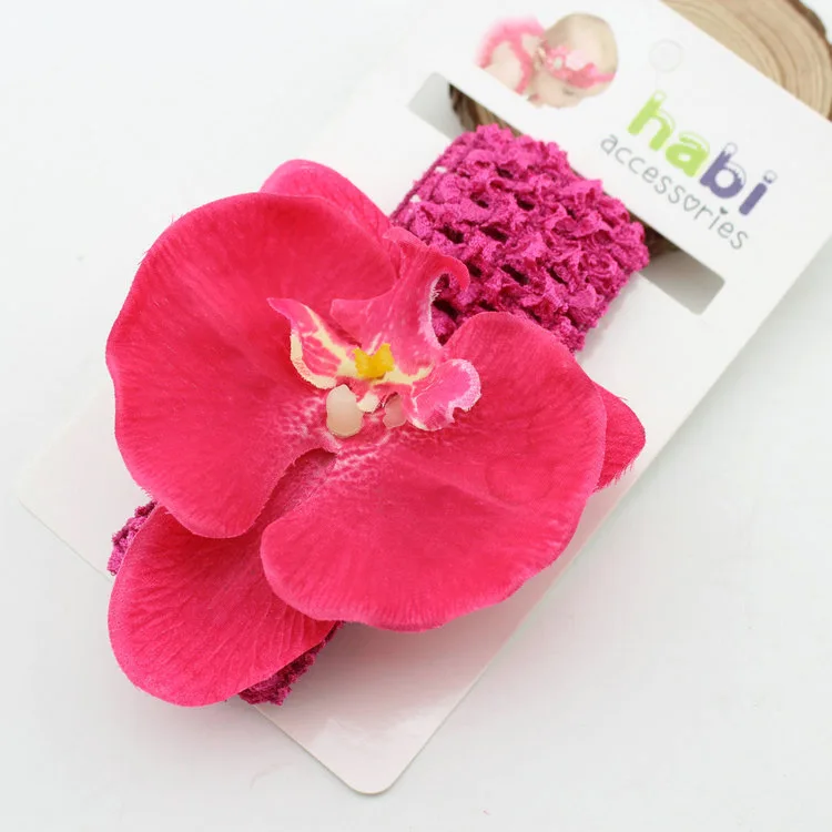 Детские головные повязки фаленопсис 3D цветочные для волос аксессуары девочек