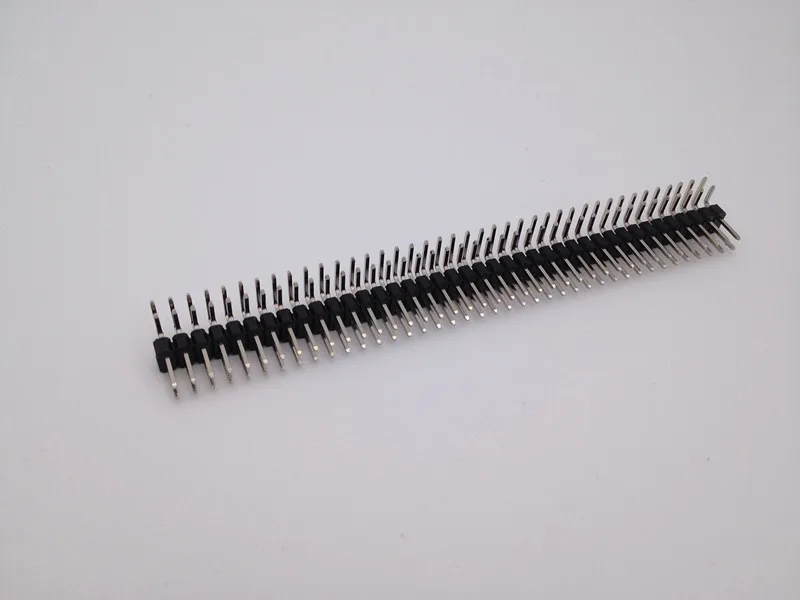 100 шт. шаг 2 54 мм 2x40 Pin 80 двухрядный прямоугольный штыревой разъем для печатной