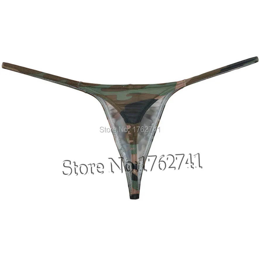 Мужские камуфляжные стринги с мешочком для отпугивания|gay tanga|thongs bulgebulge pouch |