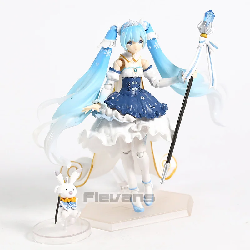 Снежная Мику Figma EX-054 Хацунэ Мику принцесса вер. ПВХ фигурка Вокалоид Коллекционная модель игрушки