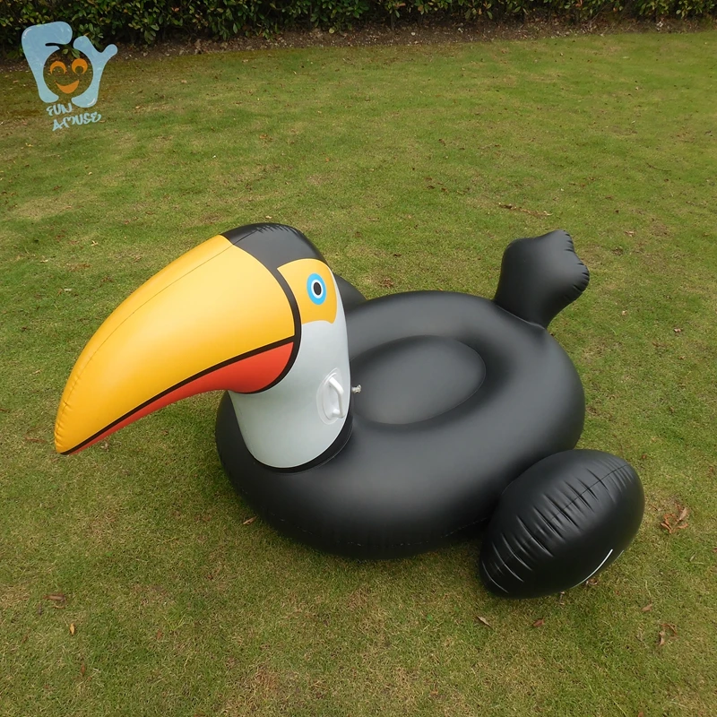 Плавательный поплавок надувной черный Toucan ездить на воде игрушки бассейн