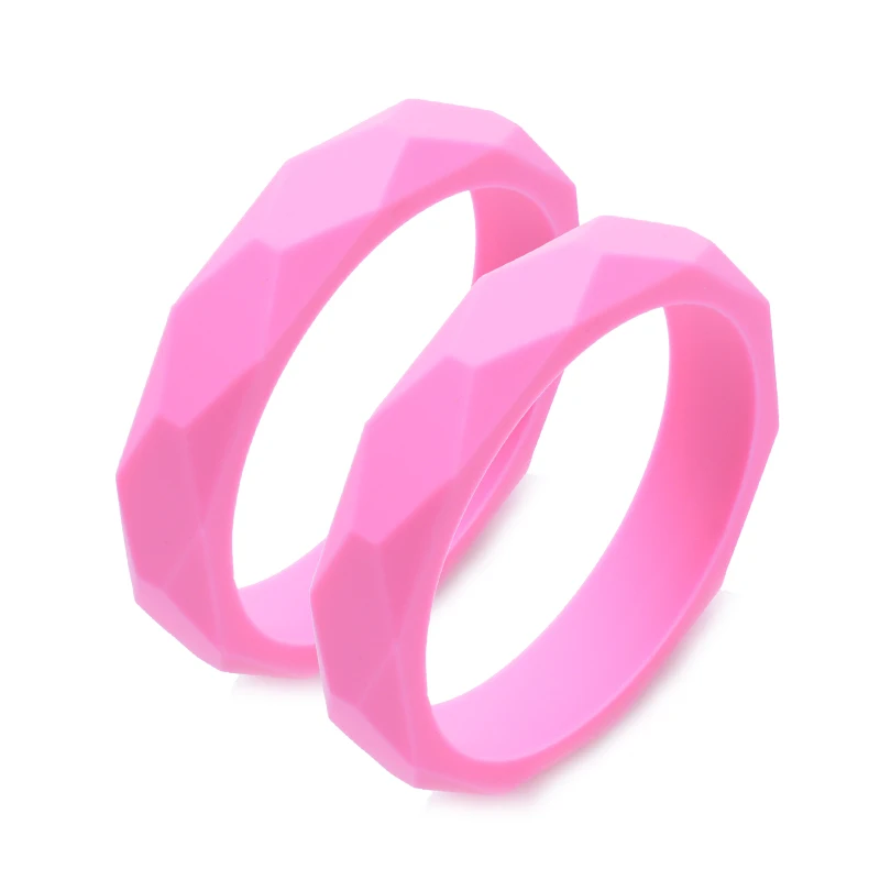 

Wholesale 10pcs/lot Silicone Baby Teething Bracelet 16 colors Fashion Silicone Bangle For Women Baby Teething Chew Toys