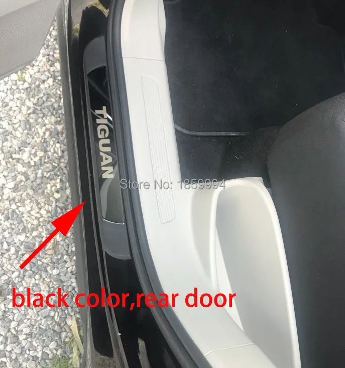 Для 2017 2021 VW Tiguan mk2 Автомобильная предохранительная пластина дверной порог