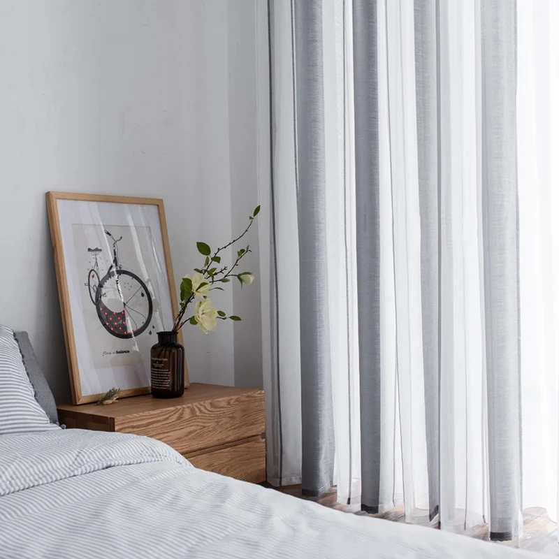 Занавески на окна с цветочным принтом тюлевые простые драпировки из тонкой ткани