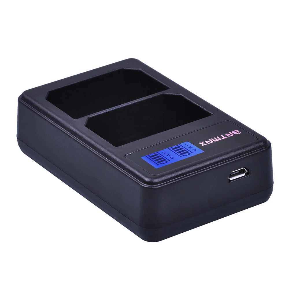 Batmax 1pc NP-FZ100 NP FZ100 NPFZ100 LCD Display Dual USB Battery Charger for Sony Alpha9 A9 Alpha9R A9R Camera | Электроника
