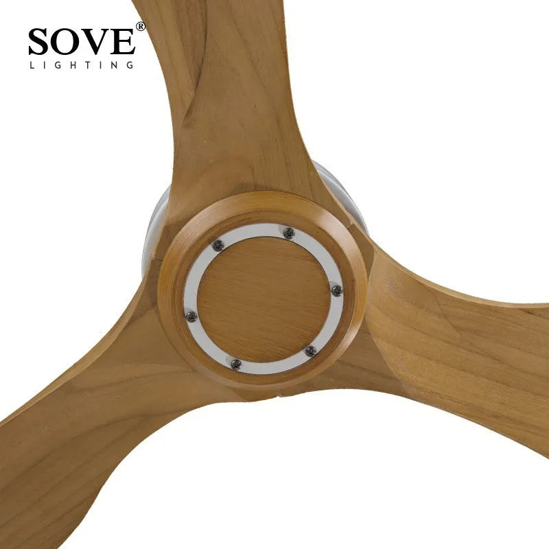 

SOVE Modern Wooden Ceiling Fan Wood Ceiling Fans Without Light Home Decorative Room Ceiling Fan 220v Ventilador De Teto 220 Volt