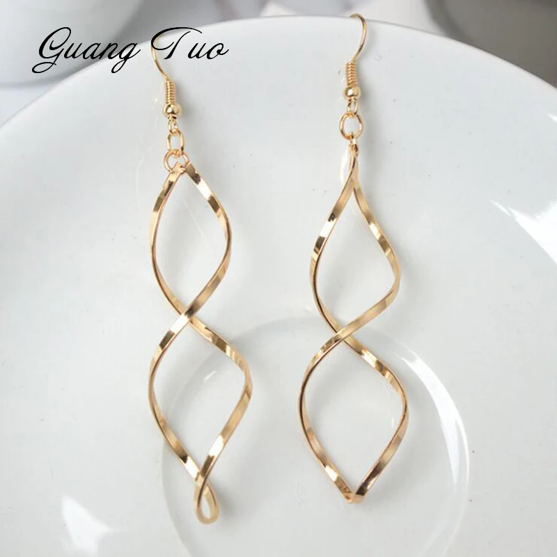 

European Trendy Jewelry Minimalist Design Sense Earrings Spiral Wave Curve Earrings For Women Gift Earring Fashion Jewelry
