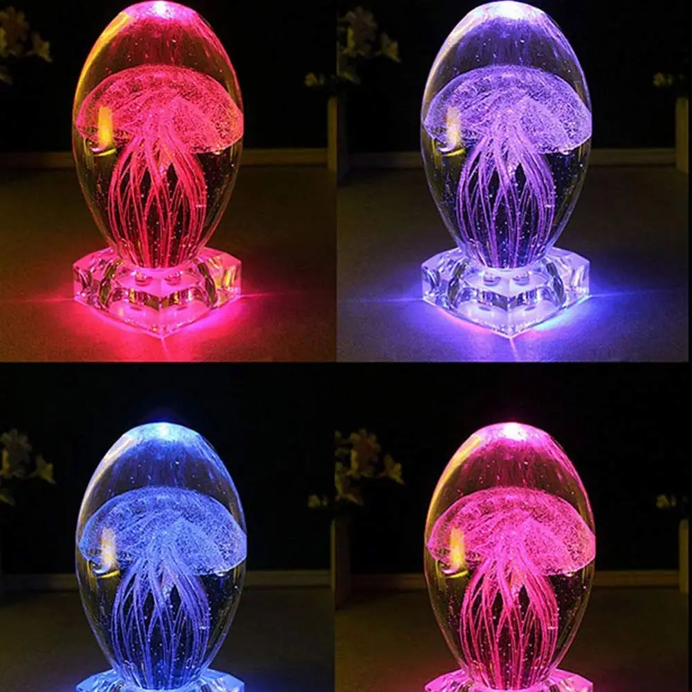YWXLight Led Rgb медузы лампа Светодиодная разноцветное освещение Хрустальный шар