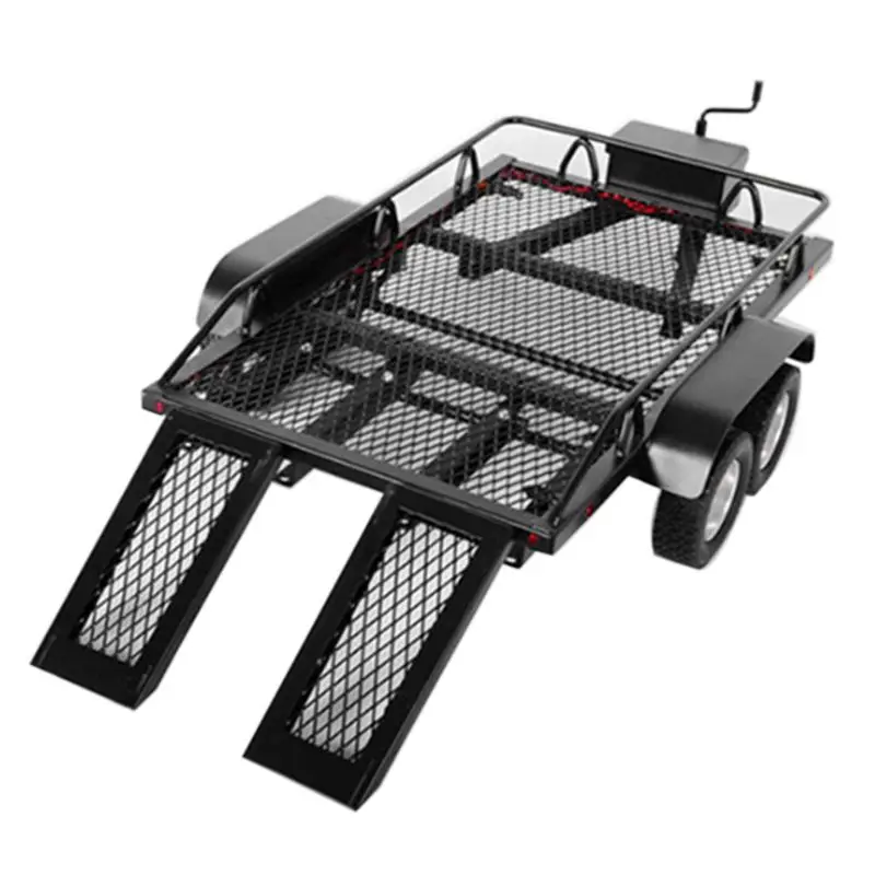 Металлический прицеп для 1/10 Rc Рок Гусеничный грузовик Trx4 осевой Scx10 90046 90047 Cc01 D90 D110