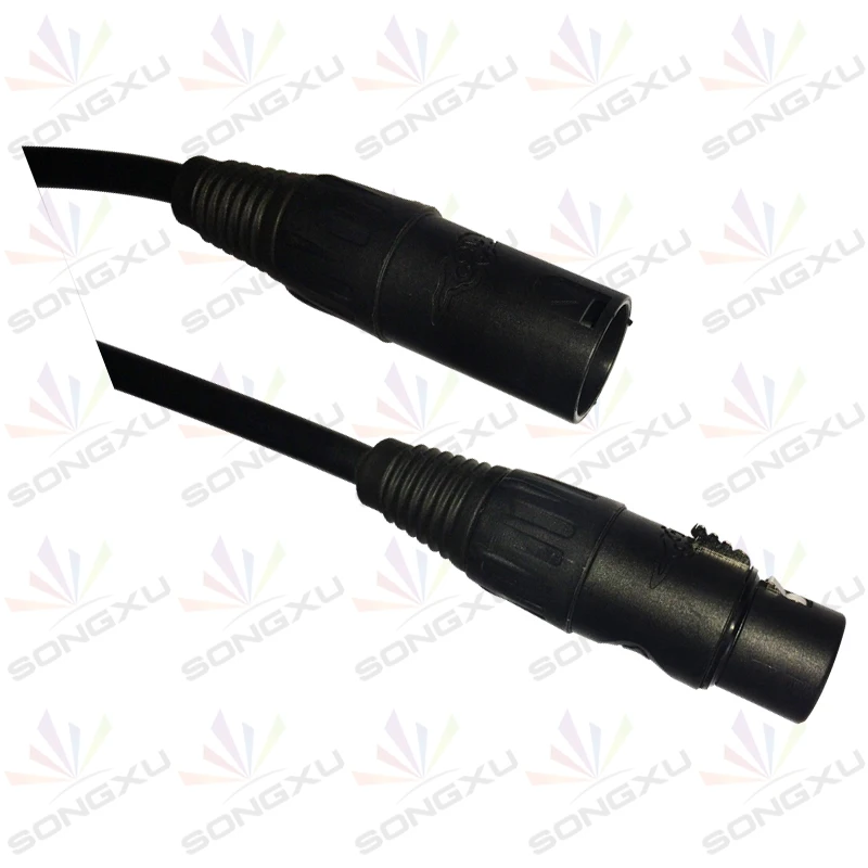 10 шт./лот 2 м длина 3-контактный подключение сигнала DMX кабель для свет этапа