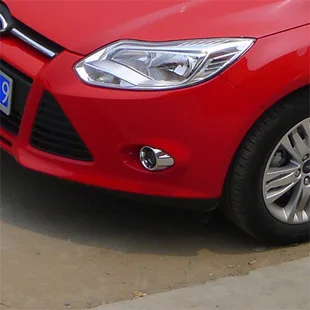 

2pcs ABS for Ford FOCUS 2012 year Front fog lamp shade Fog lamps decorative frame Plating sticker