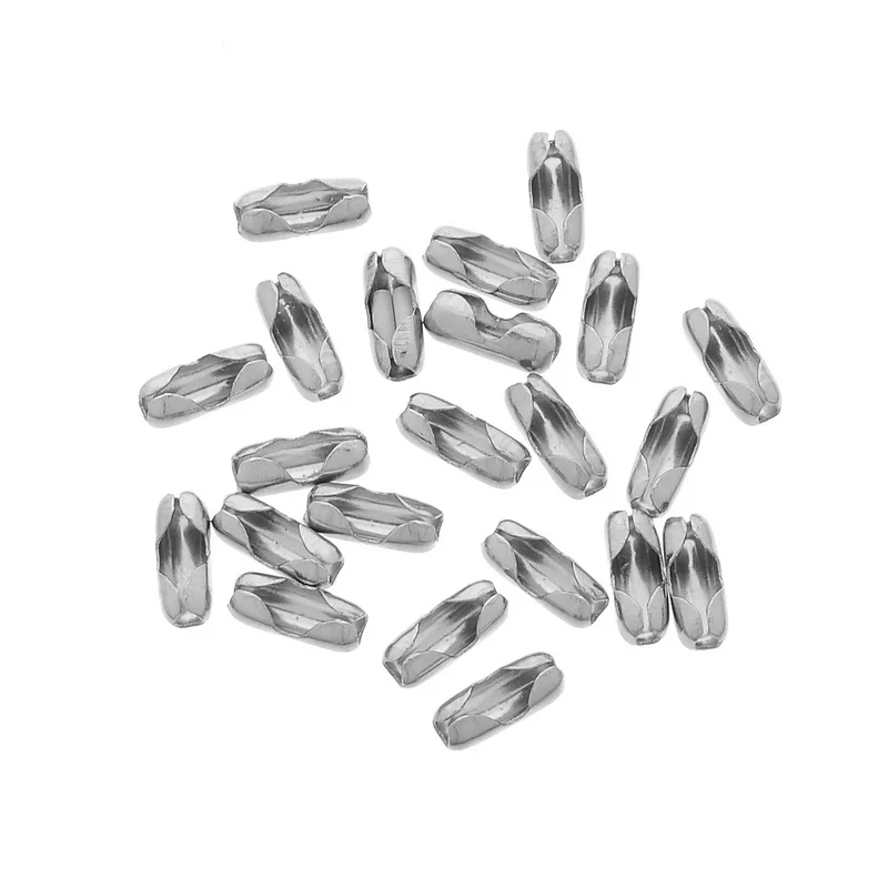 Ювелирные аксессуары 100 шт шаровая цепь из нержавеющей стали соединитель