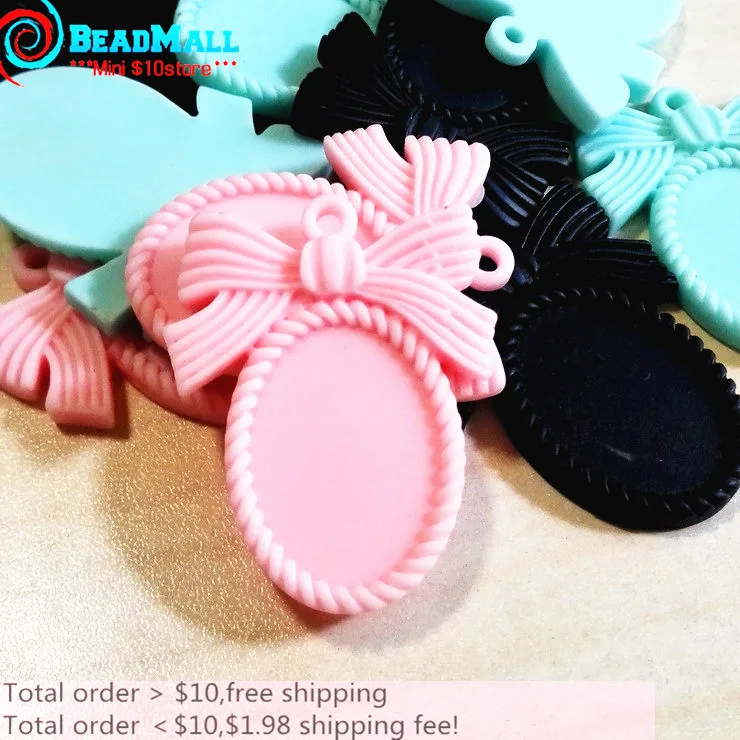 Красивая Искусственная овальная рамка камеи с плоской задней стороной из смолы