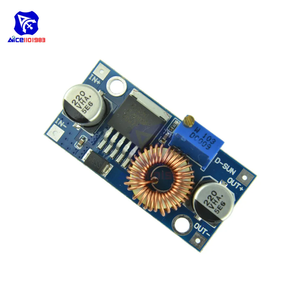 Diymore XL4015 Регулируемый DC Бак Шаг вниз Питание модуль 5A Макс 5V 30V DC/DC 0 8 V 24V 300