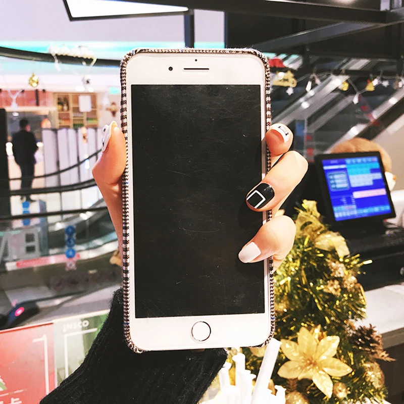 GlamPhoneCase милый мультяшный вышитый медведь чехол для телефона iphone X 8 8plus 7 7plus 6 6plus 6S