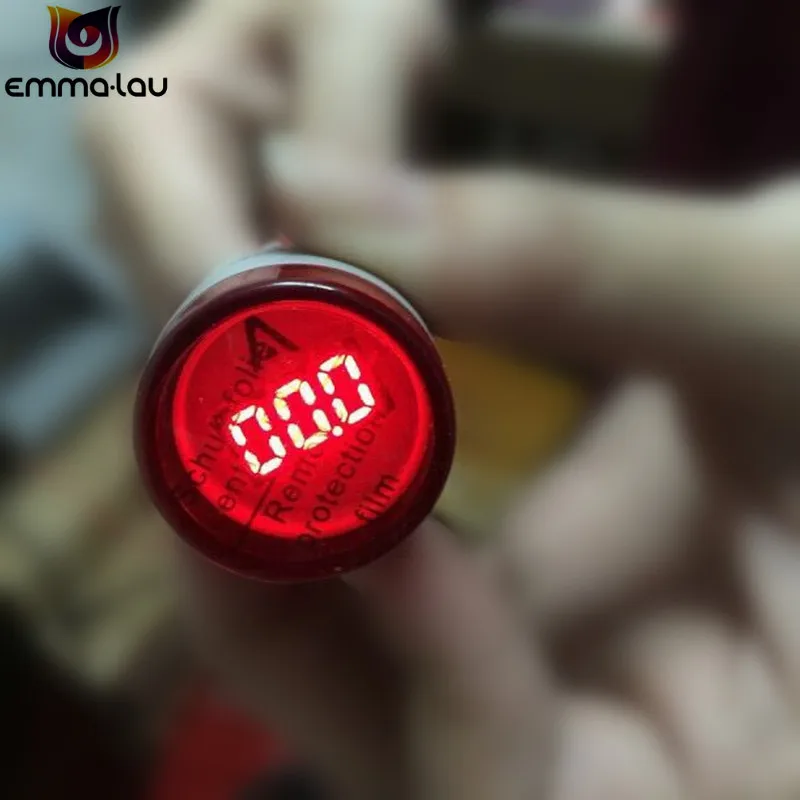 Цифровой светодиодный амперметр 22 мм 0 100A индикатор Тока светильник мини
