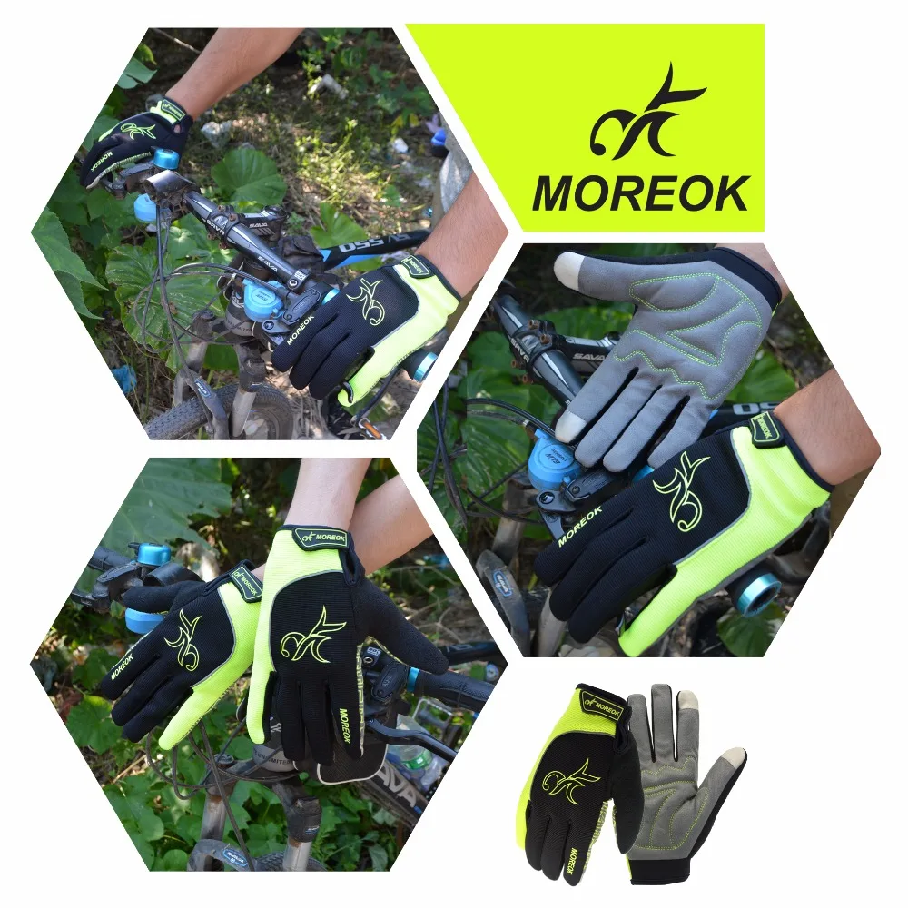 Зимние велосипедные перчатки MOREOK Sensitive с сенсорным экраном