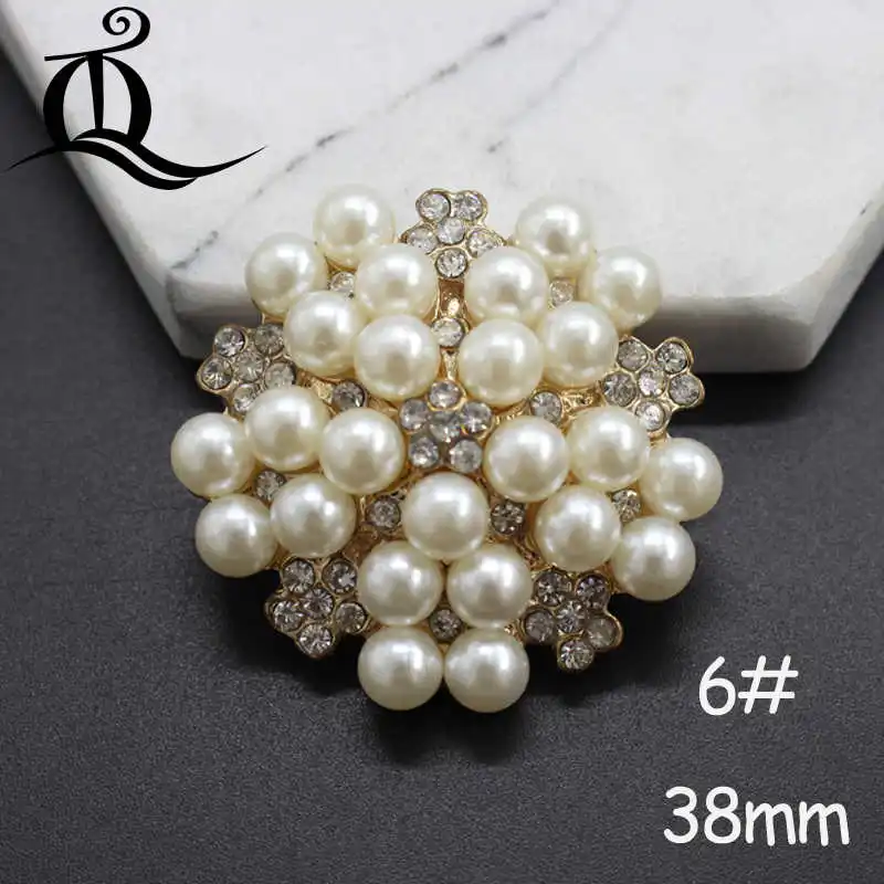 Zinc alloy Jeans Button big diy Handmade decorative rhinestone Metal Buttons,sewing buttons for fur coats, clothing accessories - Цвет: No6 gold 38mm