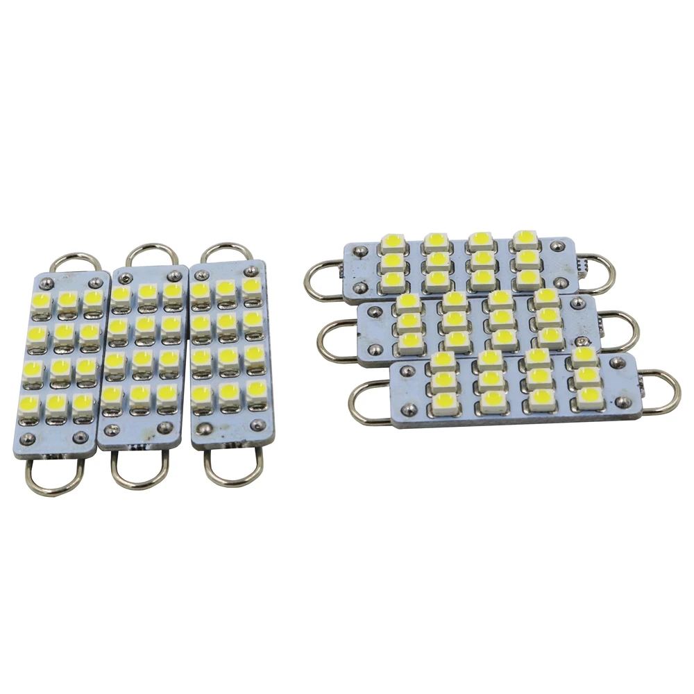 YSY 100 шт. 211-2 211 212 212-2 561 562 Led гирлянда 44 мм 12SMD 1210 жесткая петля LED интерьер автомобиля