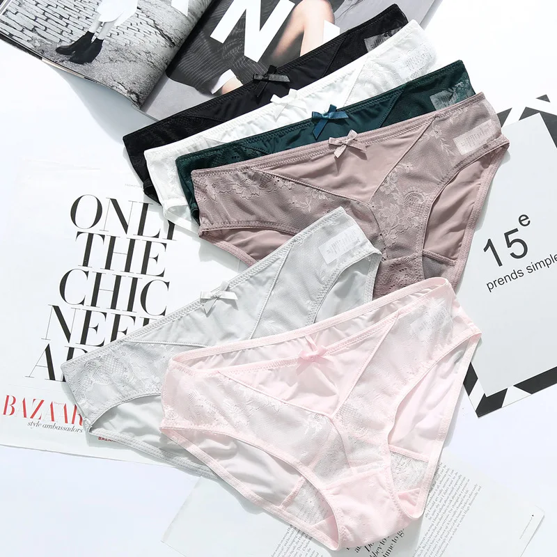 SP & городская мода женское нижнее белье прозрачные бесшовные с бантом|Женские