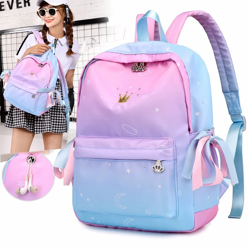 Women Backpacks Pink Printing Children Backpack Schoolbags For Girls Primary School Backpack Book Bag School Bag Bolsas Mochilas