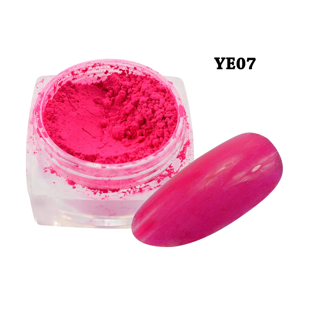 1 шт. флуоресцентный эффект блестящий неоновый пигмент лак для ногтей порошок УФ