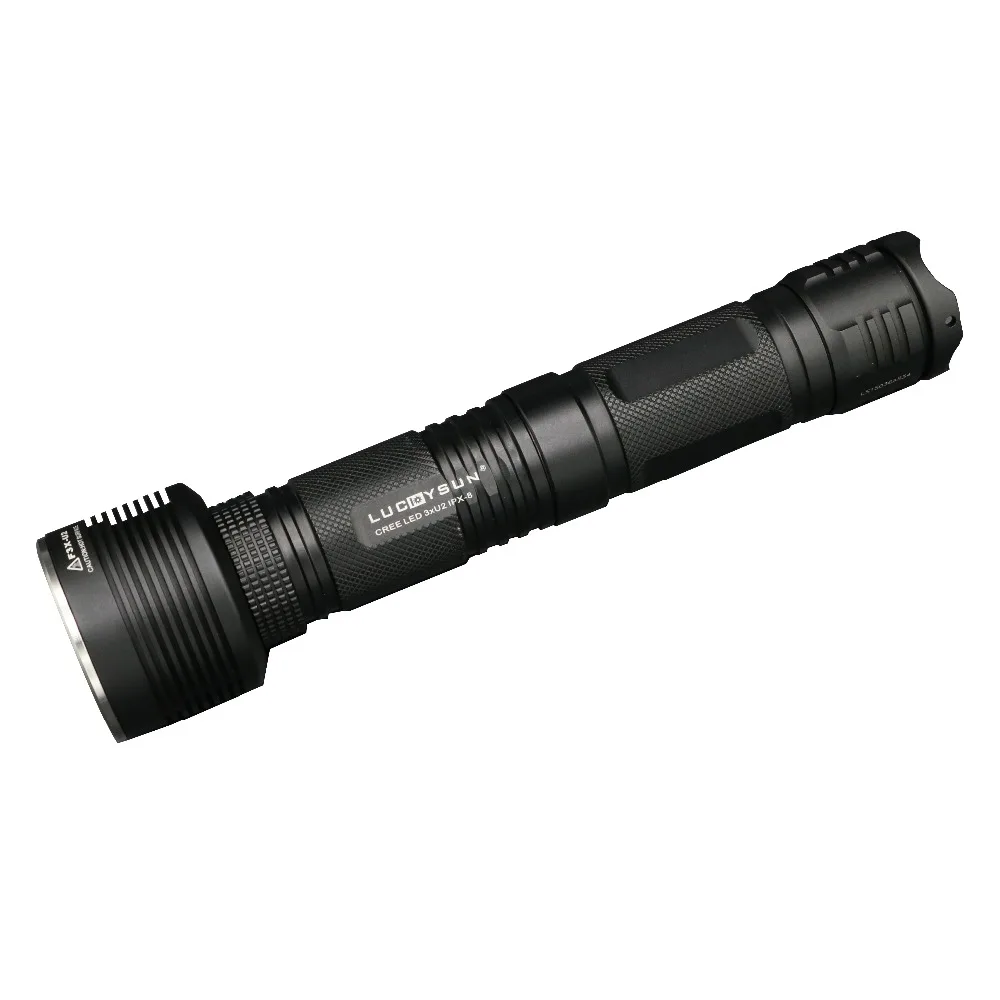 LUCKYSUN F3X 26650 LED flashlight torch light cree lanterna lamps 2300LM Super Bright Extended Tube for longer working time | Освещение