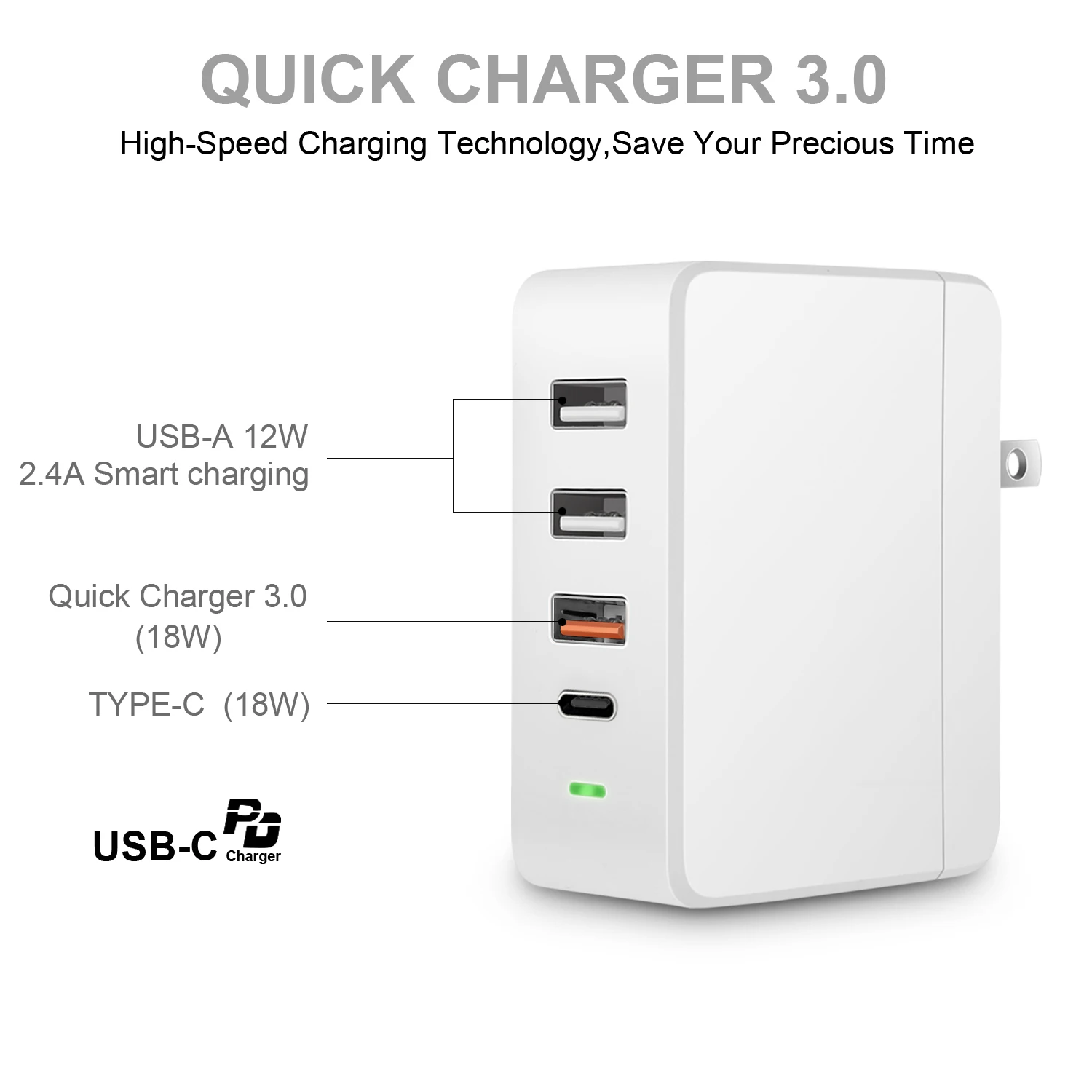 AIXXCO быстрое зарядное устройство PD Type C USB для Samsung iPhone Huawei Tablet QC 3 0 настенное EU US Plug